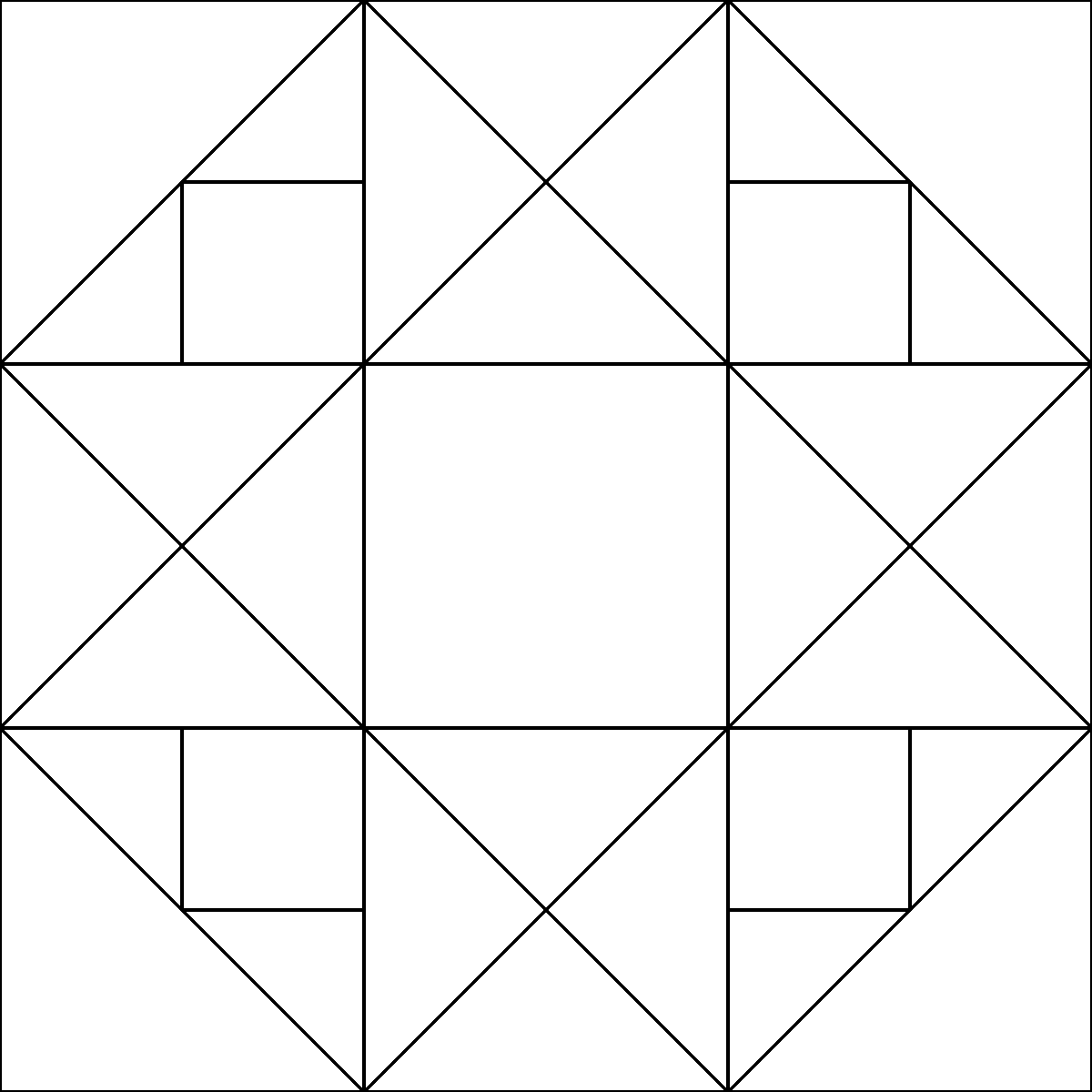 Pattern 158, International Harvester barn quilt pattern thumbnail
